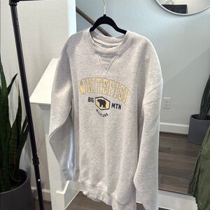 Gray Whitefish Montana Sweater